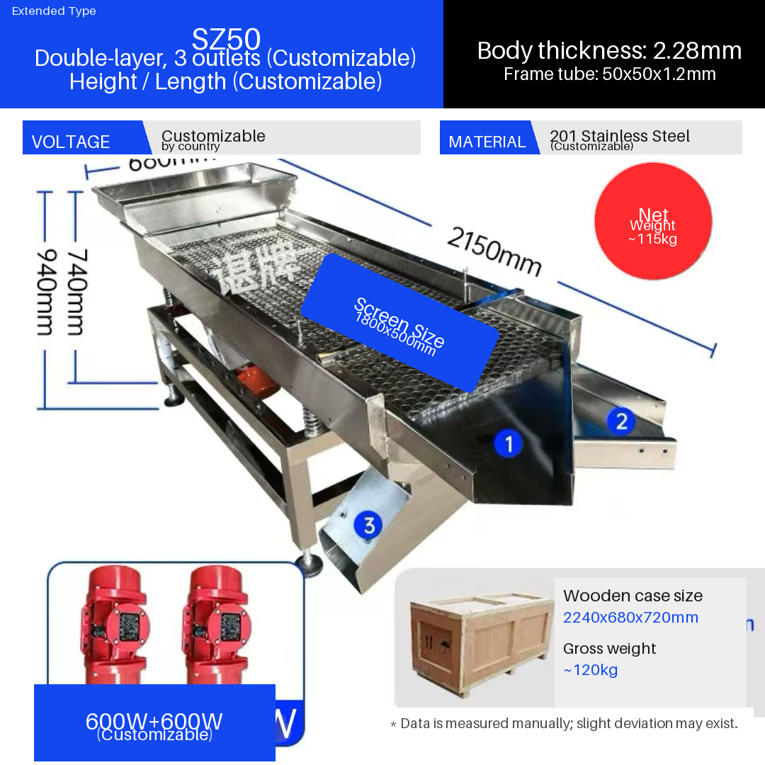 ZXS-012 linear vibrating screen parameter drawing for plastic granule screening
